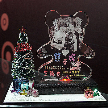 聖誕彩燈場景組(含防塵框)